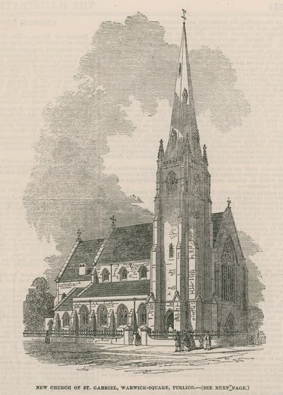 Gesamtansicht der neuen Kirche St. Gabriel von English School