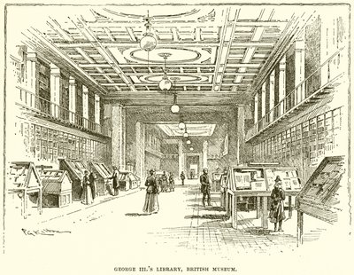 Bibliothek von George III, British Museum von English School