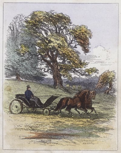 Georg IV., fährt im Windsor Park von English School