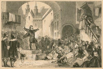 George Wishart predigt in Dundee während der Pest von English School