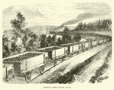Deutscher Munitionszug, September 1870 von English School
