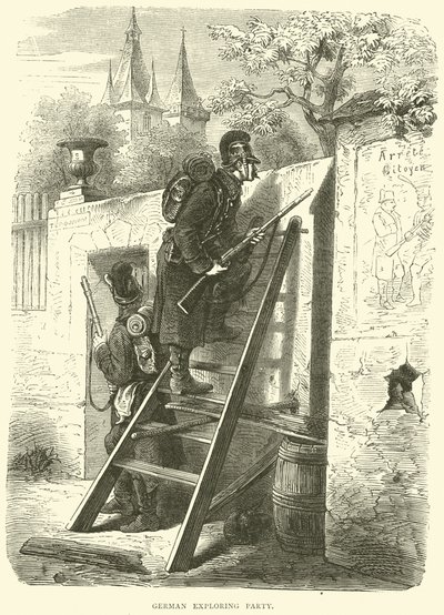 Deutsche Erkundungspatrouille, Oktober 1870 von English School