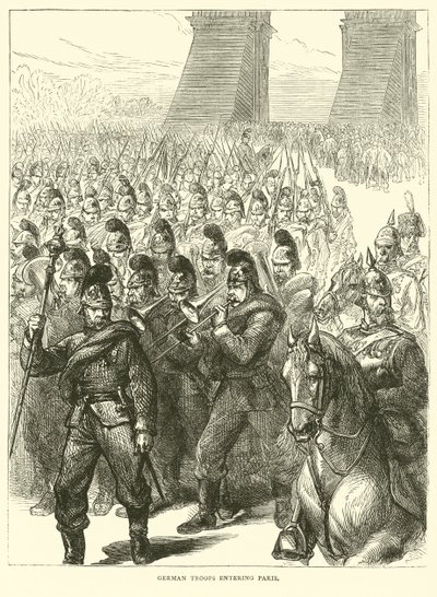 Deutsche Truppen betreten Paris, März 1871 von English School