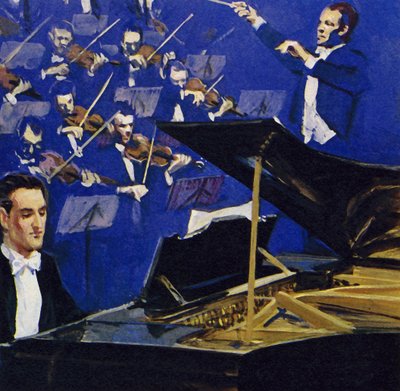 Gershwin selbst führte das Konzert in F in der Carnegie Hall auf von English School