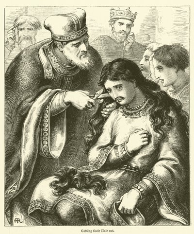 Haare schneiden lassen (Gravur) von English School