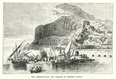 Gibraltar: Der Landeplatz und Überreste der Maurischen Burg von English School