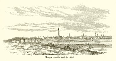 Glasgow von Süden, 1660 von English School