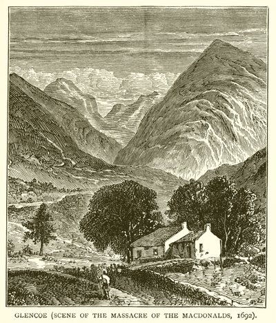 Glencoe (Ort des Massakers an den Macdonalds, 1692) von English School