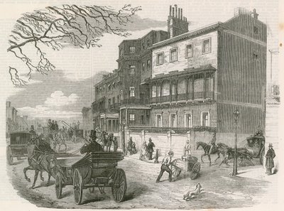 Gloucester House, Piccadilly, London, die Residenz der verstorbenen Herzogin von Gloucester von English School