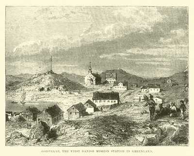Godthaab, die erste dänische Missionsstation in Grönland von English School