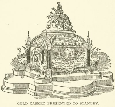 Goldene Schatulle, präsentiert an Stanley (Stich) von English School