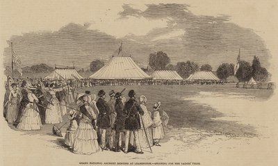 Großes nationales Bogenschießtreffen in Leamington, Schießen um den Damenpreis von English School
