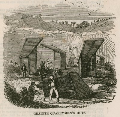 Hütten der Granitsteinbrucharbeiter, Rubislaw, Aberdeen von English School
