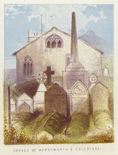 Gräber von Wordsworth und Coleridge von English School