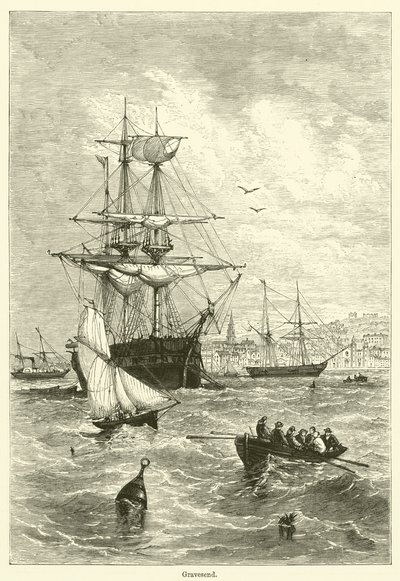 Gravesend (Stich) von English School
