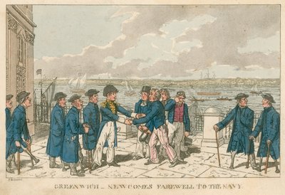 Greenwich, London - Newcomes Abschied von der Marine von English School