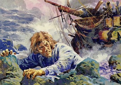 Grotius starb bei der Flucht aus einem Schiffswrack auf dem Weg zurück nach Holland von English School