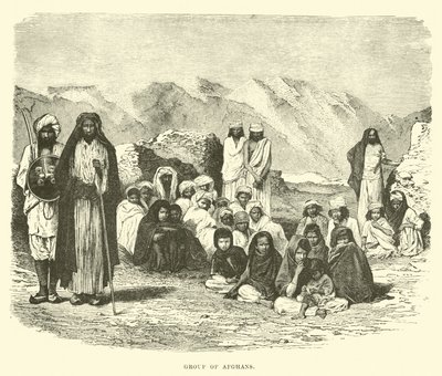 Gruppe von Afghanen von English School
