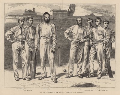 Gruppe von Spitzen-Gentleman-Spielern von English School