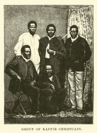 Gruppe von Kaffer-Christen von English School