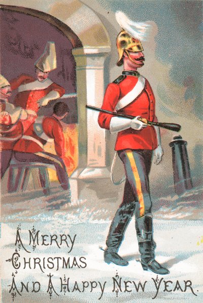 Wachmilitär, Weihnachtskarte von English School