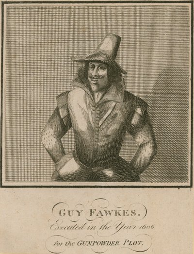Guy Fawkes, 1606 für die Pulververschwörung hingerichtet von English School