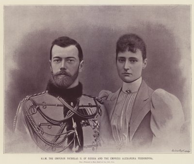Seine Majestät Kaiser Nikolaus II. von Russland und Kaiserin Alexandra Fjodorowna von English School