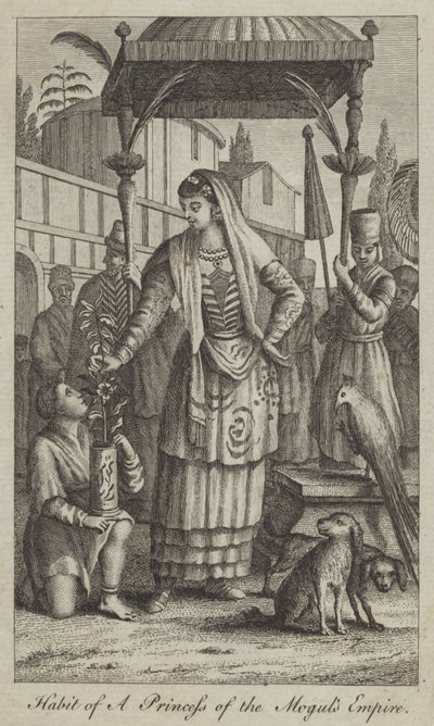 Kleidung einer Prinzessin des Mogulreichs von English School
