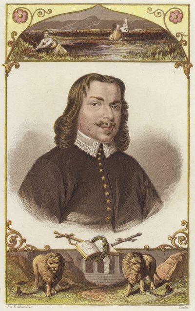 Halbporträt eines Mannes in Kleidung des 18. Jahrhunderts von English School