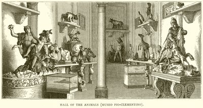 Halle der Tiere (Museo Pio-Clementino) von English School