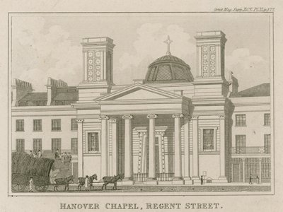 Hannover Kapelle, Regent Street, London von English School