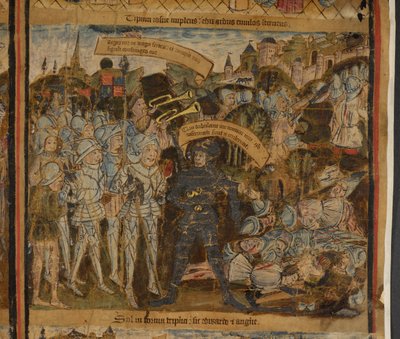 Edward von York führt seine Armee in die Schlacht, Illustration aus dem 