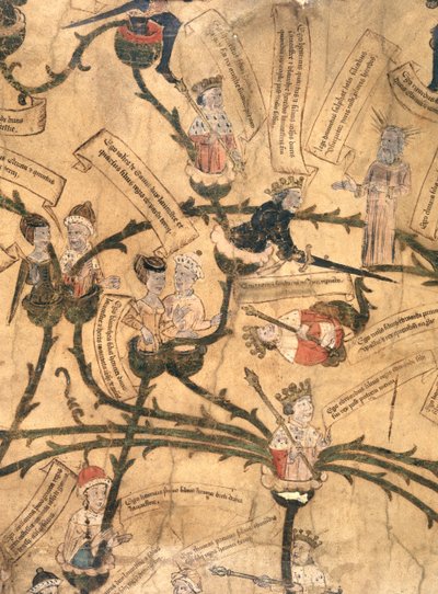 Heinrich IV (1367-1413) schneidet den Stammbaum von English School