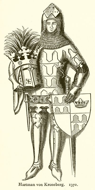 Hartman von Kroneberg. 1372 von English School