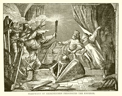Hartmann von Siebeneichen gibt sich als Kaiser aus von English School