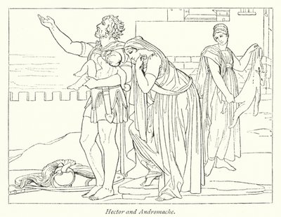 Hektor und Andromache von English School