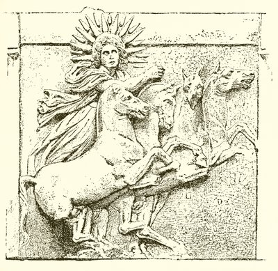 Helios auf seinem Wagen von English School
