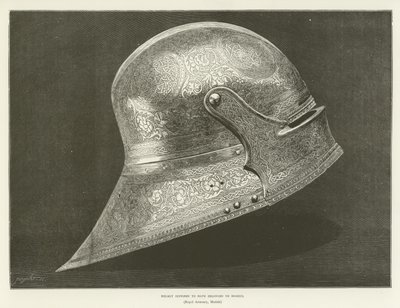 Helm, der Boabdil gehört haben soll von English School