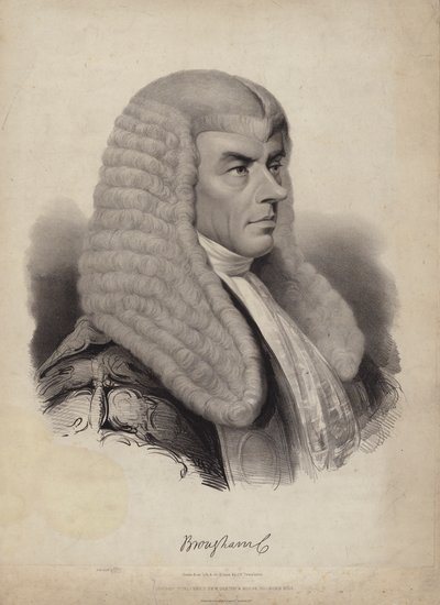 Henry Brougham, 1. Baron Brougham und Vaux, britischer Politiker und Abgeordneter von English School