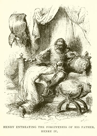 Heinrich bittet seinen Vater Heinrich IV. um Vergebung von English School