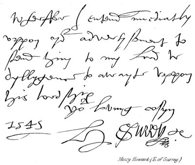 Henry Howard (Earl of Surrey) von English School