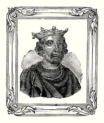 Henry III wurde 1208 geboren, 1216 gekrönt und starb 1272 (Gravur) von English School