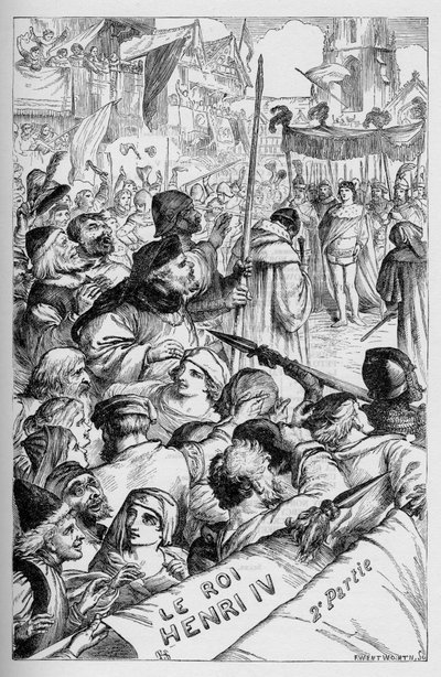 Henry IV - Illustration in „Works complete by William Shakespeare“ 1866 - Die Illustrationen und die allgemeine Form dieser Ausgabe sind von Cassell