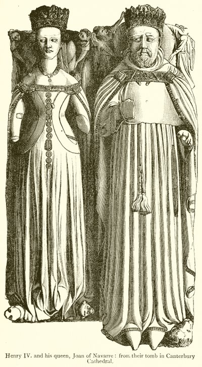 Heinrich IV. und seine Königin, Johanna von Navarra von English School