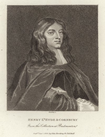 Henry Lord Hyde und Cornbury von English School