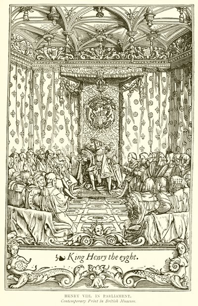 Heinrich VIII im Parlament von English School