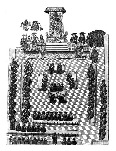 Heinrich VIII. im Parlament von English School