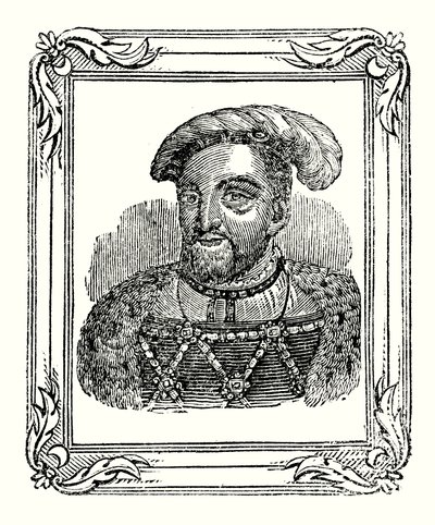 Heinrich VIII. wurde 1490 geboren, 1509 gekrönt, 1547 gestorben von English School