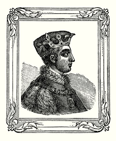 Heinrich V. wurde 1388 geboren, 1413 gekrönt und starb 1422 von English School