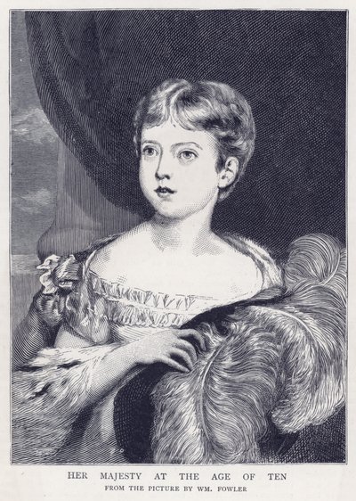 Ihre Majestät im Alter von zehn Jahren von English School